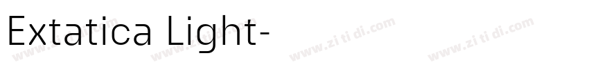 Extatica Light字体转换 Extatica Light字体转换